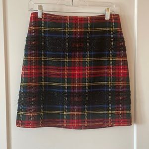 Jcrew plaid skirt